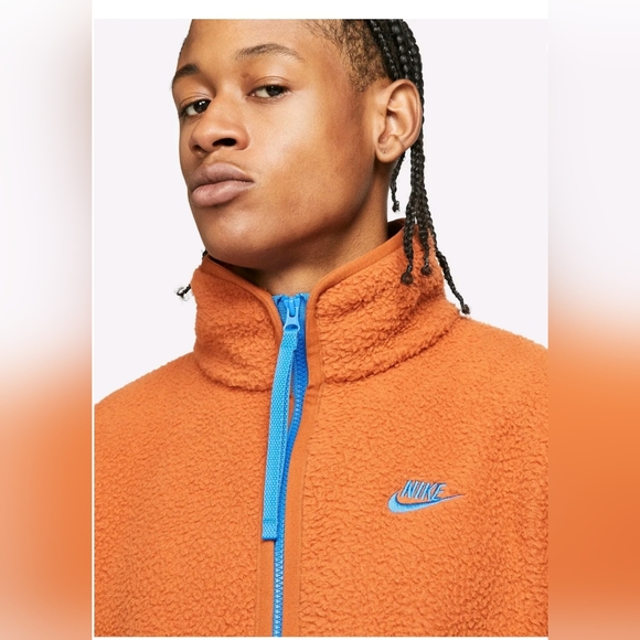 Nike Sportswear Sport Essentials Sherpa Fleece Mens Zip Jacket DD5021-246 $150 - Picture 7 of 8